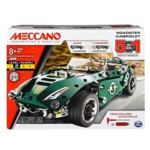 MECCANO Roadster Cabriolet 5-in-1 Car Building Kit (NIB)